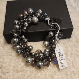 Park Lane Black and Silver Beaded Bracelet